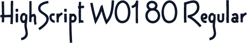 HighScript W01 80 Regular