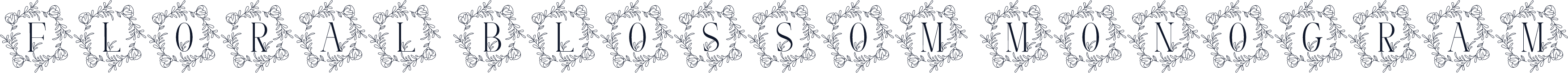 Floral Blossom Monogram