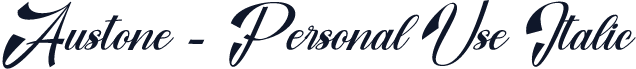Austone - Personal Use Italic