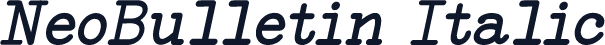 NeoBulletin Italic
