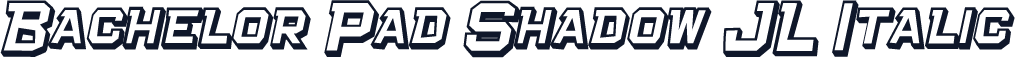 Bachelor Pad Shadow JL Italic