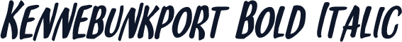 Kennebunkport Bold Italic