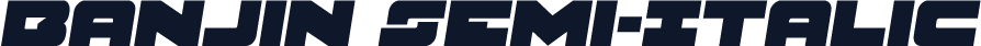 Banjin Semi-Italic