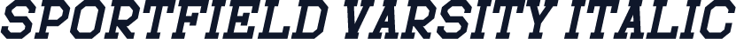 Sportfield Varsity Italic