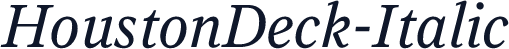 HoustonDeck-Italic