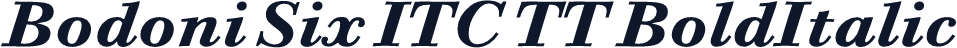 Bodoni Six ITC TT BoldItalic