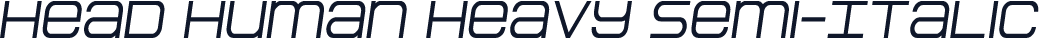 Head Human Heavy Semi-Italic