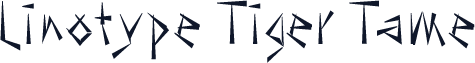 Linotype Tiger Tame
