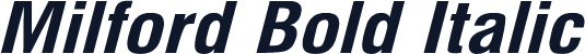 Milford Bold Italic