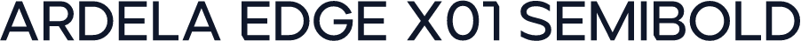 Ardela Edge X01 SemiBold