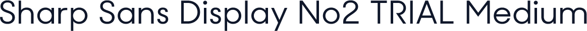 Sharp Sans Display No2 TRIAL Medium