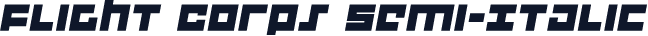 Flight Corps Semi-Italic