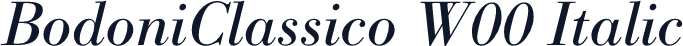 BodoniClassico W00 Italic