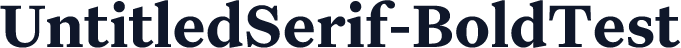 UntitledSerif-BoldTest