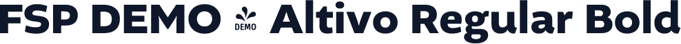 FSP DEMO - Altivo Regular Bold