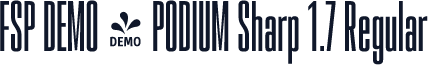 FSP DEMO - PODIUM Sharp 1.7 Regular