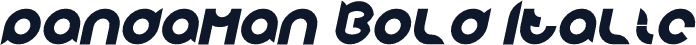 pandaman Bold Italic