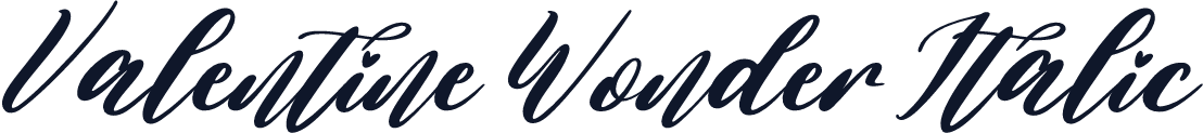 Valentine Wonder Italic