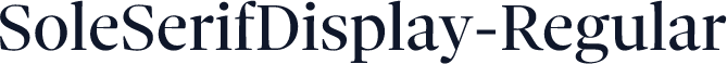 SoleSerifDisplay-Regular
