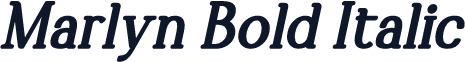 Marlyn Bold Italic