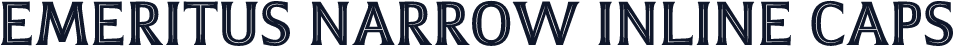 ☞Emeritus Narrow Inline Caps