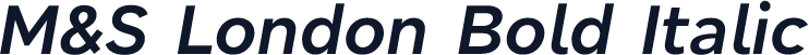 M&S London Bold Italic