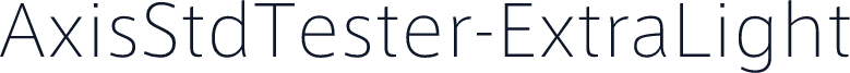 AxisStdTester-ExtraLight