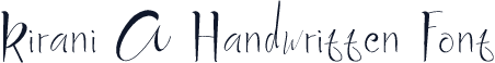 Kirani A Handwritten Font