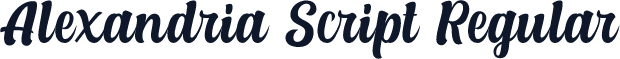 Alexandria Script Regular