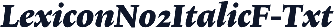 LexiconNo2ItalicF-Txt