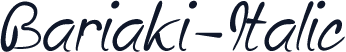 Bariaki-Italic