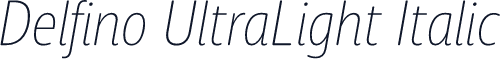 Delfino UltraLight Italic