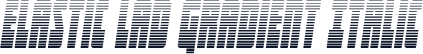 Elastic Lad Gradient Italic