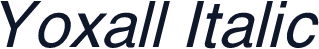 Yoxall Italic