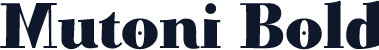 Mutoni Bold