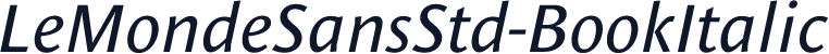 LeMondeSansStd-BookItalic