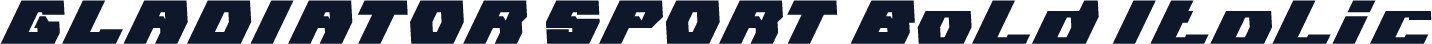GLADIATOR SPORT Bold Italic