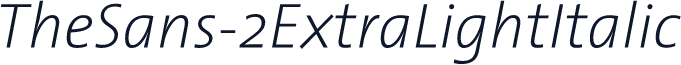 TheSans-2ExtraLightItalic