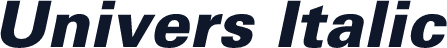 Univers Italic