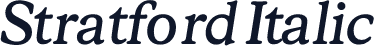 Stratford Italic