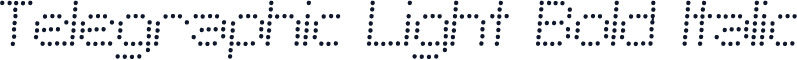 Telegraphic Light Bold Italic