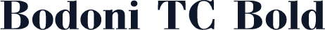 Bodoni TC Bold