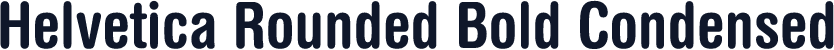Helvetica Rounded Bold Condensed