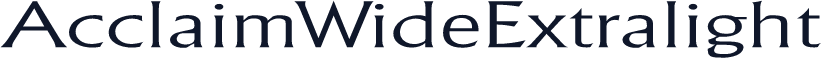 AcclaimWideExtralight