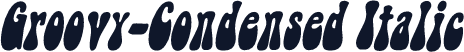 Groovy-Condensed Italic