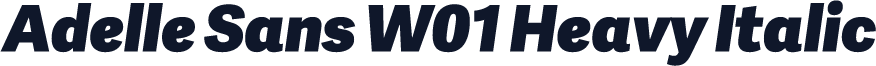 Adelle Sans W01 Heavy Italic