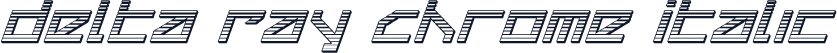 Delta Ray Chrome Italic