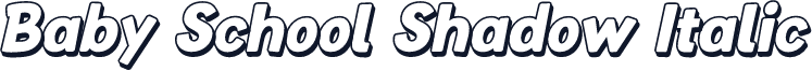Baby School Shadow Italic
