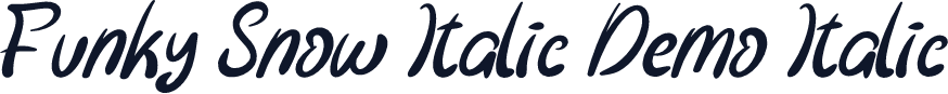 Funky Snow Italic Demo Italic