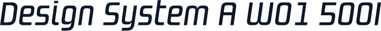 Design System A W01 500I